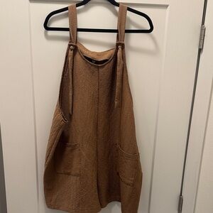 SHEIN Curve Textured Adjustable Romper. 2XL.